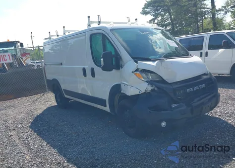 2023 Ram Promaster 2500 Low Roof 136 Wb из США, поврежденный, VIN 3C6LRVVG7PE559138